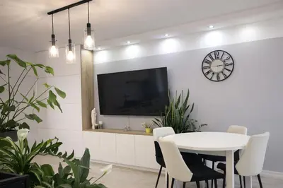 Telewizja i/lub zestaw kina domowego w obiekcie Zielone Stablowice Wrocław