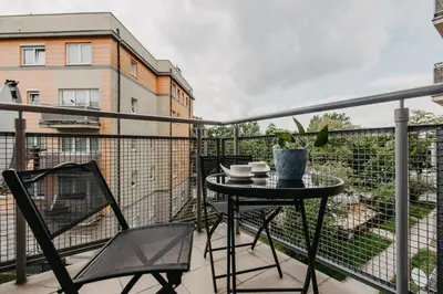 Balkon lub taras w obiekcie Kromera - cisza i wygoda - komfort w rozsądnej cenie - Wrocław - Fair Rentals