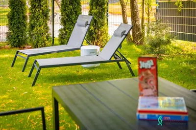 Ogród w obiekcie Dom w Starkowie, Sauna i Balia