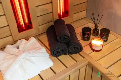 Plan piętra w obiekcie Dom w Starkowie, Sauna i Balia