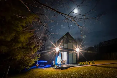 Plan piętra w obiekcie Dom w Starkowie, Sauna i Balia