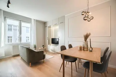 Telewizja i/lub zestaw kina domowego w obiekcie Stawowa Apartment - Self Check-In 20h