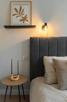 Łóżko lub łóżka w pokoju w obiekcie Stawowa Apartment - Self Check-In 20h