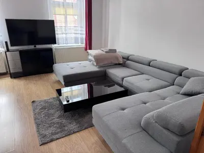 Część wypoczynkowa w obiekcie Apartament blisko Krzywej Wieży Dostęp za pomocą kodu