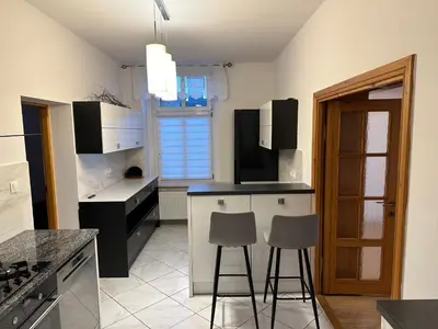 Kuchnia lub aneks kuchenny w obiekcie Apartament blisko Krzywej Wieży Dostęp za pomocą kodu
