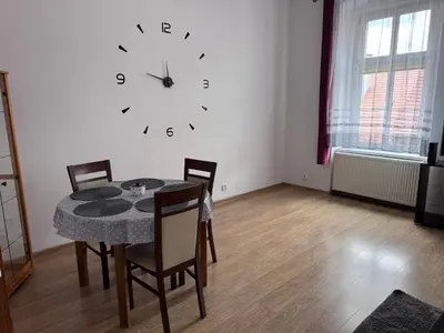 Część wypoczynkowa w obiekcie Apartament blisko Krzywej Wieży Dostęp za pomocą kodu