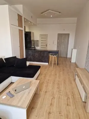 Część wypoczynkowa w obiekcie Przytulny apartament z widokiem na Rynek