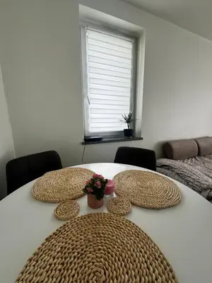 Łóżko lub łóżka w pokoju w obiekcie Apartament Chełmiec przy Szczawnie-Zdrój
