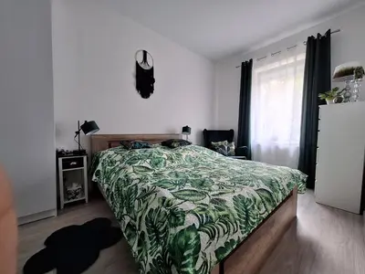 Łóżko lub łóżka w pokoju w obiekcie ZIELONO Mi 2