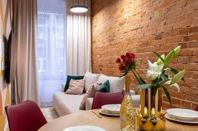 Część wypoczynkowa w obiekcie Comfy Modern Apart in Old Town Parking ProperUNIT