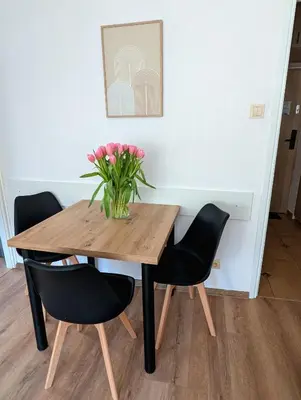 Część wypoczynkowa w obiekcie Sunny apartment 3 minutes walk from Rynek square