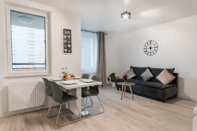 Część wypoczynkowa w obiekcie Pure Home Premium Apartments - Free Parking & AC
