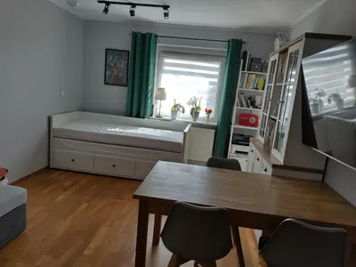 Łóżko lub łóżka w pokoju w obiekcie Szybkie nocowanie