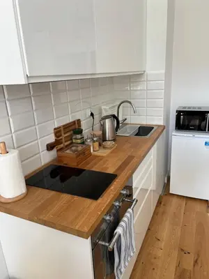 Kuchnia lub aneks kuchenny w obiekcie Mieszkanie Stare miasto Bulwar staromiejski