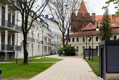 Budynek, w którym mieści się apartament