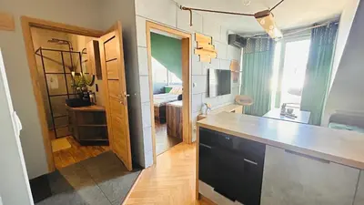 Kuchnia lub aneks kuchenny w obiekcie Apartament Słoneczny 15