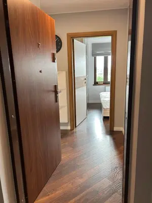 Łóżko lub łóżka w pokoju w obiekcie Apartament Podzamcze Blankowa