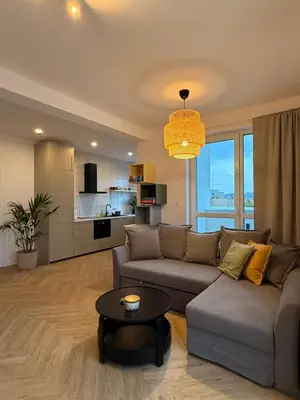 Kuchnia lub aneks kuchenny w obiekcie Apartament z wielkim tarasem Kłodzko ul Letnia