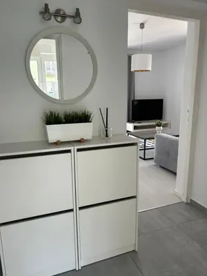 Telewizja i/lub zestaw kina domowego w obiekcie Apartament Piastowska