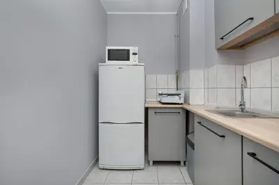 Kuchnia lub aneks kuchenny w obiekcie Functional Studio close to the Old Town by Noclegi Renters