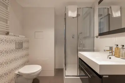 Łazienka w obiekcie RentPlanet - Apartamenty Krawiecka