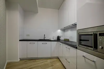 Kuchnia lub aneks kuchenny w obiekcie RentPlanet - Apartamenty Krawiecka