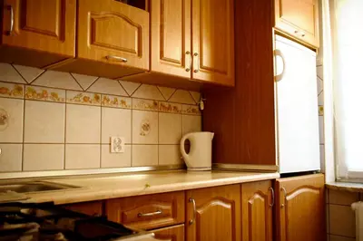 Kuchnia lub aneks kuchenny w obiekcie Apartment at Leszego