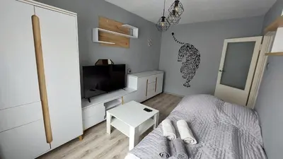 Telewizja i/lub zestaw kina domowego w obiekcie MagMar Studio Byczyna