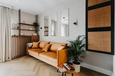 Część wypoczynkowa w obiekcie Czysta 4 - Apartament w Centrum Wrocławia, nowoczesny design, taras na dachu i przestrzeń do pracy - Wrocław - Fair Rentals
