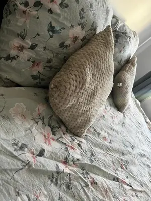 Łóżko lub łóżka w pokoju w obiekcie Apartament Wolności