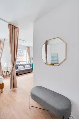 Łóżko lub łóżka w pokoju w obiekcie Mieszczańska 44 by Homeprime
