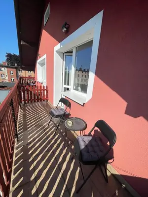 Balkon lub taras w obiekcie Pension u Danuśki z Bogdańca