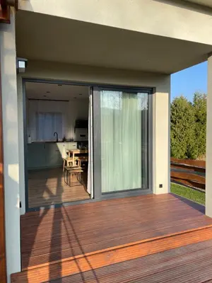 Balkon lub taras w obiekcie Domek Na Miodowej