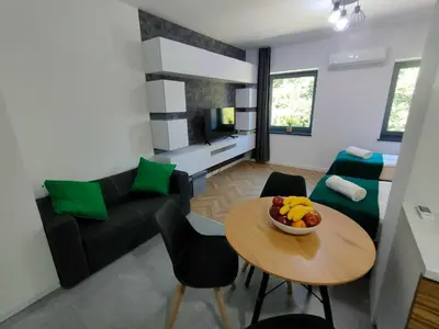 Część wypoczynkowa w obiekcie Apartamenty Monte Cassino