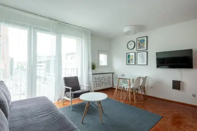 Telewizja i/lub zestaw kina domowego w obiekcie Samba Apartment