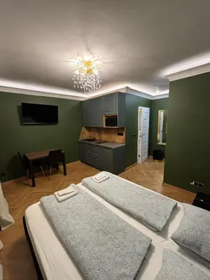 Telewizja i/lub zestaw kina domowego w obiekcie Sweet Nest Vision Apartment - Rynek, ground floor, Smart TV