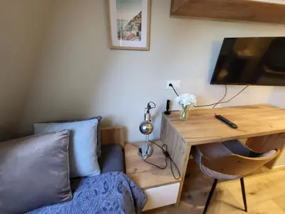 Telewizja i/lub zestaw kina domowego w obiekcie AS ELITE Apartament-Studio 10