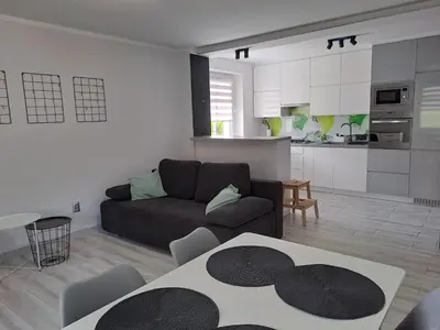 Kuchnia lub aneks kuchenny w obiekcie Komfortowy Apartament KEPOS Lądek-Zdrój