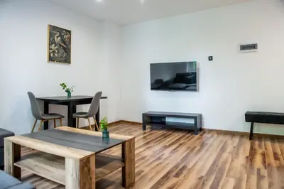 Telewizja i/lub zestaw kina domowego w obiekcie Apartament Lipowa 26