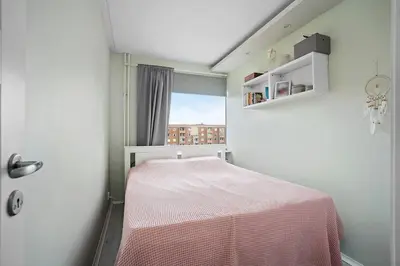 Łóżko lub łóżka w pokoju w obiekcie Piekny apartament u Moniki