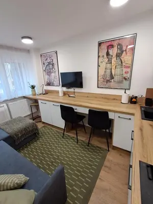 Telewizja i/lub zestaw kina domowego w obiekcie Mikrokawalerka w ścisłym centrum