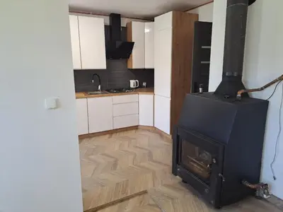 Kuchnia lub aneks kuchenny w obiekcie Pokoje na Bocznej