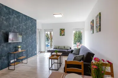 Część wypoczynkowa w obiekcie Apartament Przystanek Kudowa Centrum