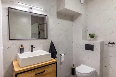 Łazienka w obiekcie Apartament Przystanek Kudowa Centrum