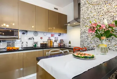 Kuchnia lub aneks kuchenny w obiekcie Classy Apartments Ruska - Tanie Apartamenty na Rynku