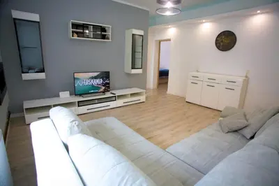 Telewizja i/lub zestaw kina domowego w obiekcie Apartament Arpika