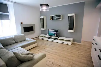Telewizja i/lub zestaw kina domowego w obiekcie Apartament Arpika