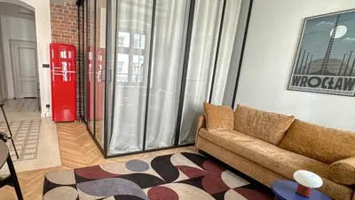 Część wypoczynkowa w obiekcie Artecento Premium Wrocław Old Town, underground parking