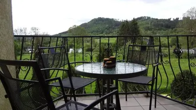 Widok na góry z tego apartamentu