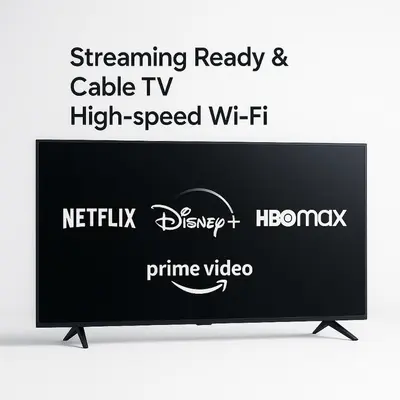 Telewizja i/lub zestaw kina domowego w obiekcie Apartament Rzeźnicza 25 - Rynek